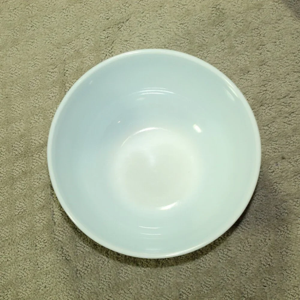 Vtg Pyrex Snowflake Blue Garland Nesting Mixing Bowls Set of 4 401 - 404 1970's